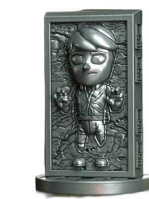 Han Solo Karbonit Chibi 3D Baskı Figür Seti – 3 Parça STL