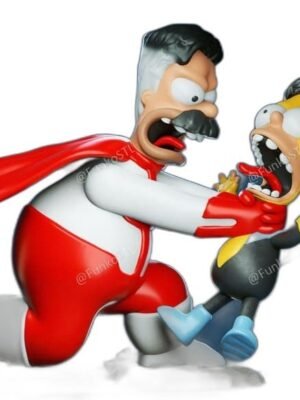 3DXM Homini-Man Chibi Aksiyon Diorama - 14 Parçalı 3D Baskı Figür Seti