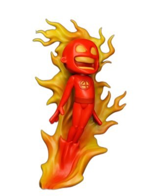 Human Torch Chibi Figür | 3D Baskı STL Seti | 5 Parça