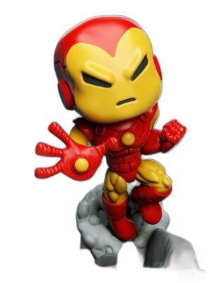 Iron Man Chibi 3D Baskı Figür Seti – 6 Parça STL
