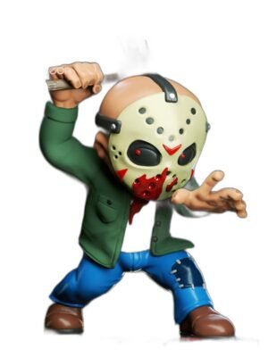 Jason Voorhees Chibi 3D Baskı Figür Seti – 7 Parça STL