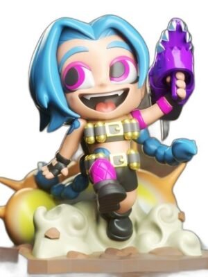 Jinx Chibi – League of Legends 3D Baskı Figür Seti (11 Parça STL)