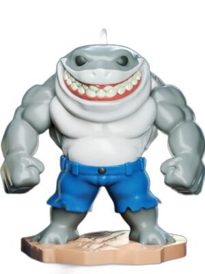 King Shark Chibi 3D Baskı Figür Seti – 5 Parça STL