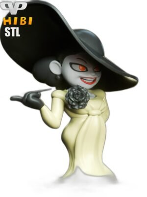 Lady Dimitrescu Chibi 3D Baskı Figür Seti – 7 Parça STL