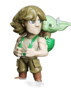 Luke ve Yoda Chibi 3D Baskı Figür Seti – 9 Parça STL