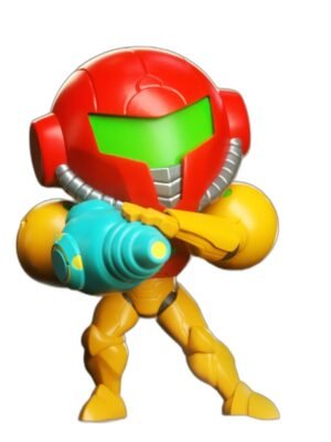 Metroid Prime Samus Aran Chibi 3D Baskı Figür Seti – 8 Parça STL