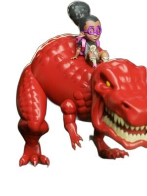 Moon Girl ve Şeytan Dino Chibi 3D Baskı Figür Seti (14 Parça)