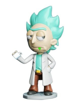 Rick Sanchez Chibi Figür - 3D Baskı STL Seti (6 Parça)