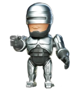 RoboCop Chibi 3D Baskı Figür Seti – 8 Parça STL