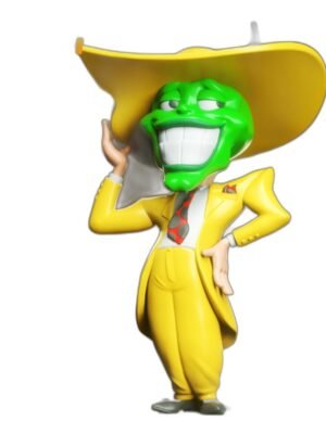 The Mask Chibi - Sarı Takım Elbiseli Yeşil Kahraman 3D Baskı Figürü