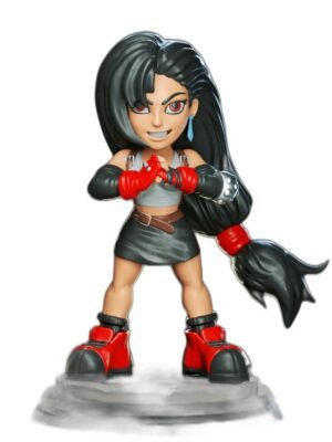 Tifa Lockhart Chibi 3D Baskı Figür Seti – 9 Parça STL