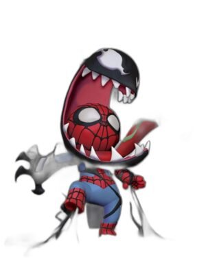 Venom Ele Geçiriyor – Chibi Örümcek-Adam 3D Baskı Figür Seti (6 Parça)