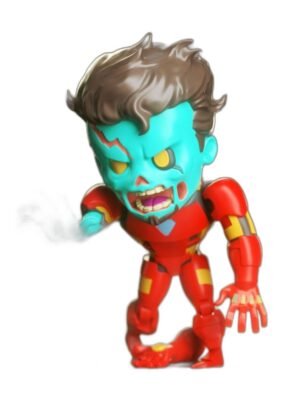 Zombie Iron-Man Chibi 3D Baskı Figür Seti – 8 Parça STL