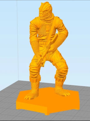 Bossk – Star Wars Ödül Avcısı 3D Baskı Figür STL Seti – 15 Parça
