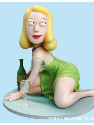 Rick and Morty – Beth Smith 3D Baskı STL – 8 Parça