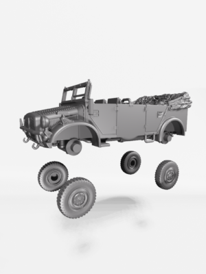Horch 108 Tip 40 Ağır Komuta Aracı (Tentesiz) 3D Baskı STL