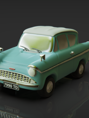 Ford Anglia 105E Uçan Araba 3D Baskı STL