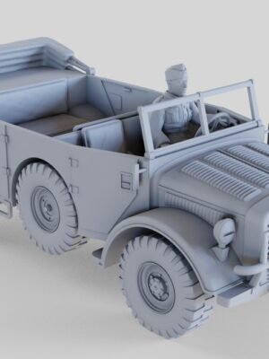 Horch 108 Alman Askeri Araç Minyatürü 1:56 3D Baskı STL