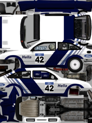 Ford Sierra RS Cosworth 3D Baskı STL Araba Modeli