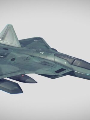 F-22C Raptor II Savaş Uçağı 3D Baskı STL