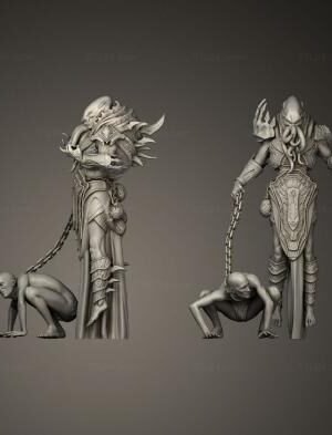 Cuthari Overlord Flayer 6 Poz A – Modüler Minyatür 3D Baskı STL