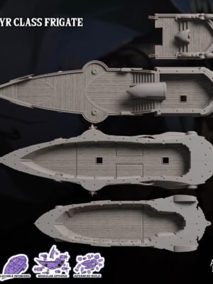 Zephyr Fırkateyn Mini Gemi 3D Baskı STL
