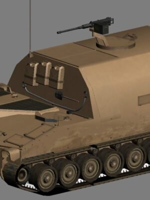 M992 FAASV Topçu Mühimmat Destek Aracı 1:100 Ölçekli 3D Baskı STL
