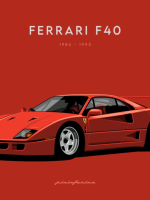 Ferrari F40 Stilize
