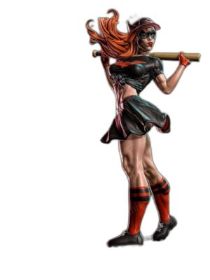 Batwoman Beyzbol Temalı 3D Baskı Figür Seti – 12 Parça STL