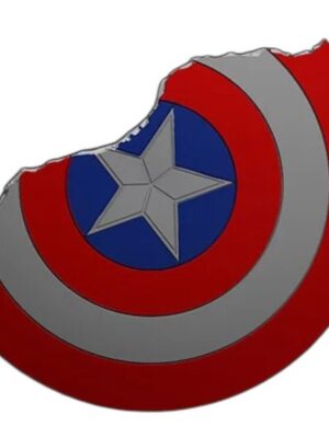 Captain America Kırık Endgame Kalkanı 3D Baskı Figürü