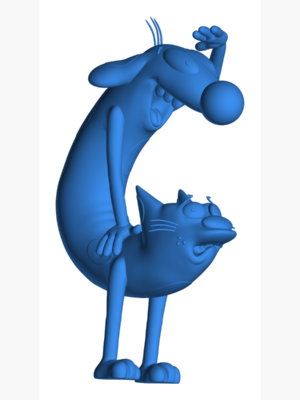 CatDog Nickelodeon 3D Baskı Figür STL