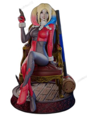 Classic Harley Quinn – 3D Baskı Figür Seti (16 Parça STL)