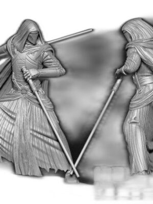 Darth Revan 3D Baskı Figür Seti – 15 Parça STL