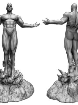 Doctor Manhattan 3D Baskı Figür Seti – Watchmen Koleksiyon Heykeli