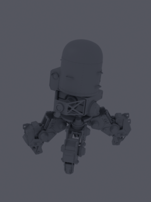 Nokta Savunma Dronu Sci-Fi 3D Baskı Modeli STL