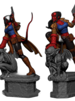 Hellgirl 3D Baskı Figür STL Seti – 22 Parça