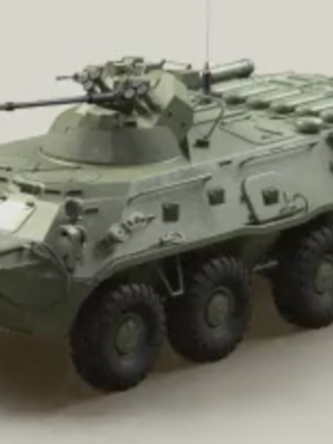 BTR-60 Zırhlı Personel Taşıyıcısı 1:100 Ölçek 3D Baskı STL
