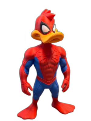 Daffy Duck Spider-Man Kostümlü Figür