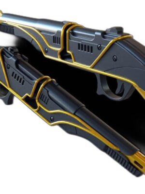 E-851 Blaster – Çift Namlulu Fütüristik Silah Prop Modeli | 6 Parça STL