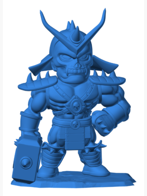 Shao Kahn Chibi 3D Baskı Figür Seti – 10 Parça STL