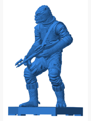 Bossk – Star Wars Ödül Avcısı 3D Baskı Figür STL Seti – 15 Parça
