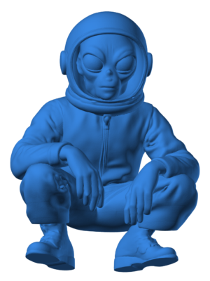 Astro + Alien – 3D Baskı STL Modeli