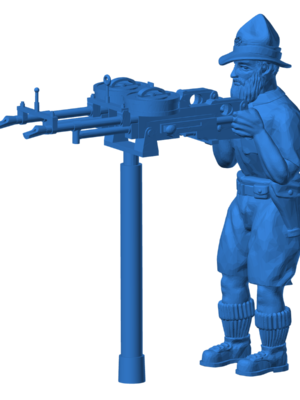 28mm LRDG Jeep Mürettebatı ve Silahları – İkinci Dünya Savaşı Minyatür Seti 3D Baskı STL