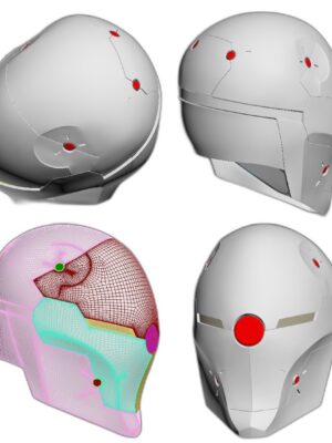Gray Fox Kaskı – Metal Gear 3D Baskı Figür Seti (10 Parça STL)