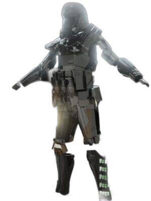 Taktik Zırhlı Trooper Figürü – 9 Parçalı 3D Baskı STL Seti