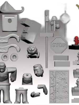 Hong Kong Fu 3D Baskı Figür Seti – 33 Parça STL