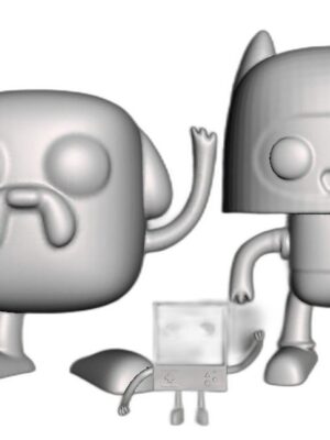 Macera Zamanı – Jake, Batman Finn ve BMO 3D Baskı Figür Seti