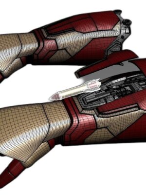 Iron Man Mark 42/43 Zırh Eldiveni ve Ön Kol – 3D Baskı Figür Seti (14 Parça)