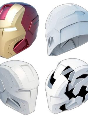 Iron Man Mark 16 Night Club Kask – 3D Baskı STL Seti (12 Parça)