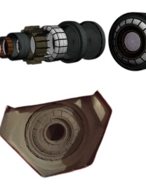 Iron Man Ark Reaktörü 3D Baskı Seti (5 Parça STL)